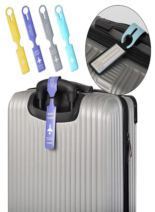 TERXA Travel Handbag Suitcase Tag | Luggage Tag | Suitcase Identifier with Name/Address/Phone Number Label | Travel Accessories | Anti Lost Labels for Baggage (Pack of 2 PCs,Multicolor) - Image 2